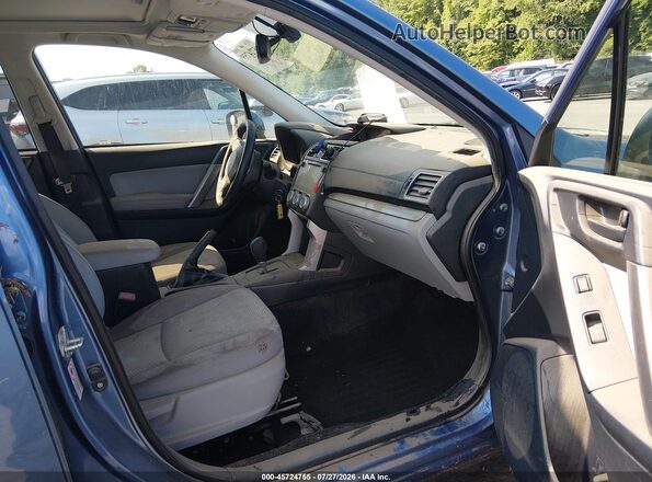 JF2SJADC5GH552090 2016 SUBARU FORESTER Blue წინა სალონის ხედი