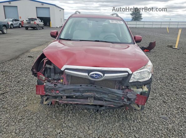 JF2SJADC5GH553000 2016 SUBARU FORESTER Red Դիմացի տեսք