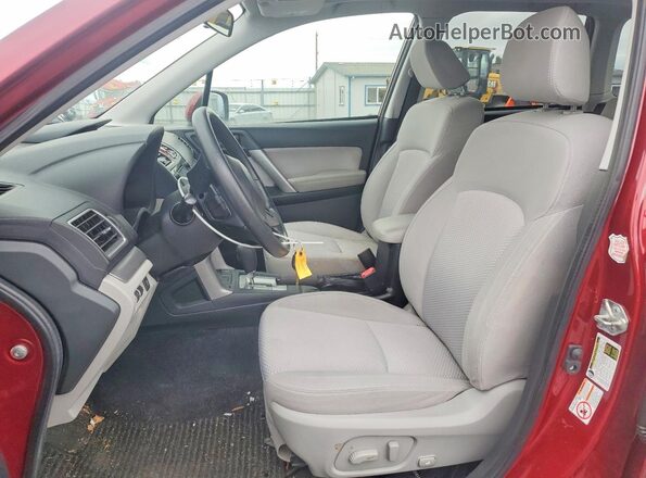JF2SJADC5GH553000 2016 SUBARU FORESTER Red Սալոնի դիմացի տեսք