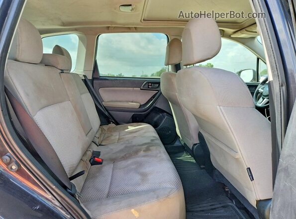 JF2SJADC5HH424160 2017 SUBARU FORESTER Gray უკანა სალონის ხედი