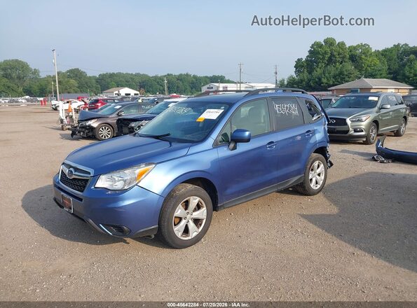 JF2SJADC6GH459238 2016 SUBARU FORESTER Blue წინა მარცხენა ხედი სამი მეოთხედიდან