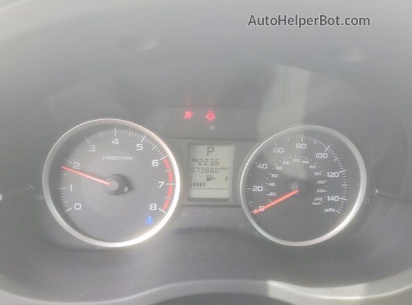 JF2SJADC6GH471003 2016 SUBARU FORESTER Silver Instrument cluster view