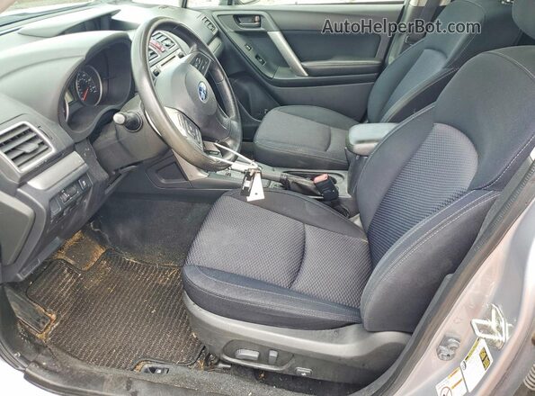 JF2SJADC6GH491364 2016 SUBARU FORESTER Silver Vista interior delantera