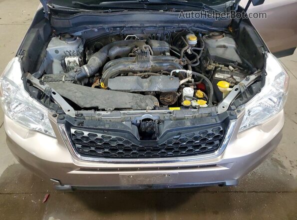 JF2SJADC6GH506736 2016 SUBARU FORESTER Brown Rear interior view