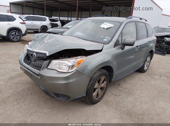 JF2SJADC7GH515381 2016 SUBARU FORESTER Зеленый Передняя левая четверть