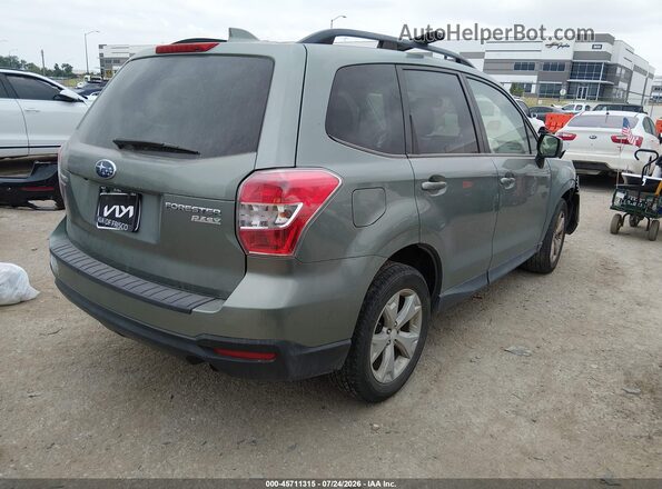 JF2SJADC7GH515381 2016 SUBARU FORESTER Зеленый Задняя правая четверть