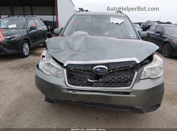 JF2SJADC7GH515381 2016 SUBARU FORESTER Зеленый Вид спереди