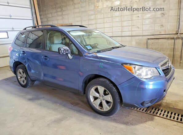 JF2SJADC7GH564094 2016 SUBARU FORESTER Синий Передняя правая четверть