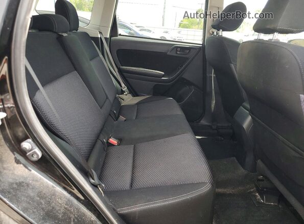 JF2SJADC8GH401423 2016 SUBARU FORESTER Black უკანა სალონის ხედი