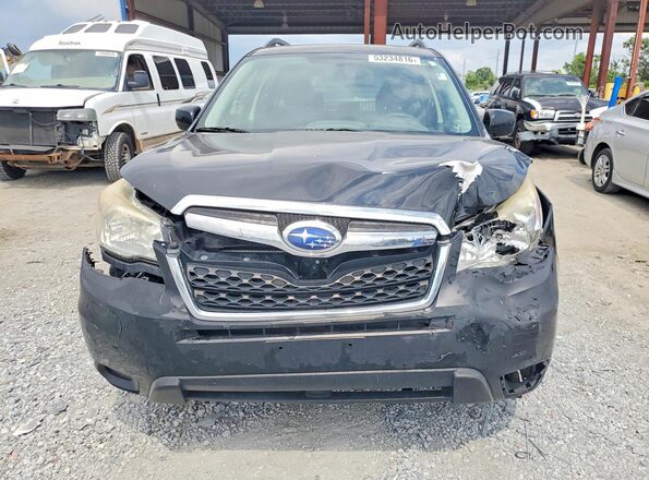 JF2SJADC8GH401423 2016 SUBARU FORESTER Black წინა ხედი
