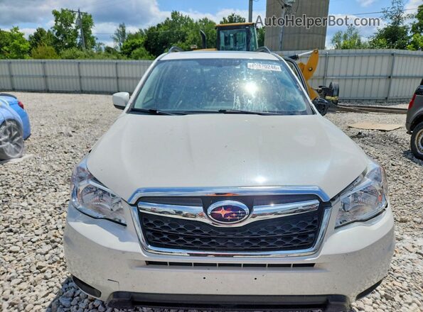 JF2SJADC8GH425138 2016 SUBARU FORESTER White Widok z przodu