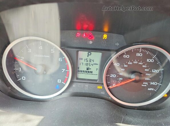 JF2SJADC8GH425138 2016 SUBARU FORESTER White Widok zestawu wskaźników