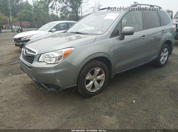 JF2SJADC8GH465378 2016 SUBARU FORESTER Зеленый Передняя левая четверть