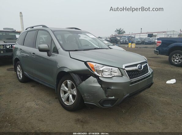 JF2SJADC8GH465378 2016 SUBARU FORESTER Зеленый Вид спереди