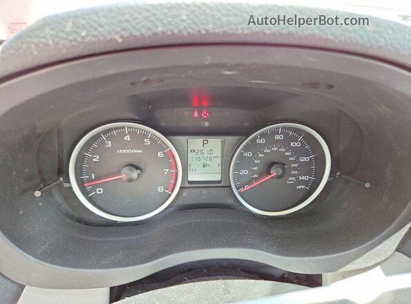 JF2SJADC9GH469441 2016 SUBARU FORESTER Red Вид щитка приладів