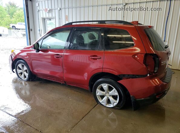 JF2SJADCXGH418241 2016 SUBARU FORESTER Maroon Rear left