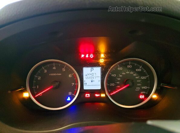 JF2SJADCXGH418241 2016 SUBARU FORESTER Maroon Instrument cluster view
