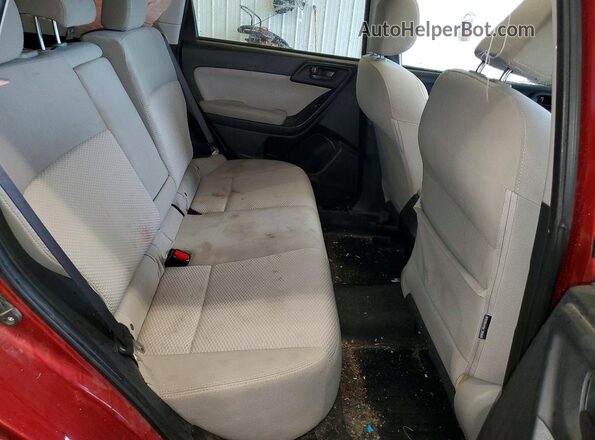JF2SJADCXGH418241 2016 SUBARU FORESTER Maroon Rear interior view