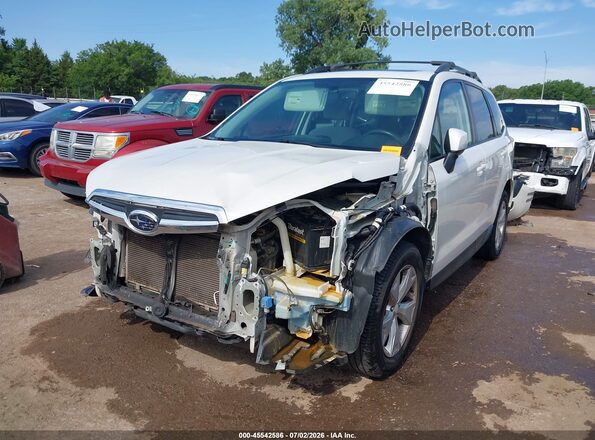 JF2SJADCXGH423942 2016 SUBARU FORESTER White Առջևի ձախ երեք քառորդ տեսարան