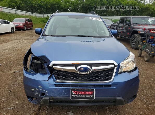 JF2SJADCXGH437789 2016 SUBARU FORESTER Blue Widok z przodu