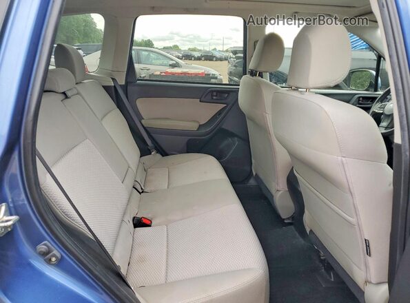 JF2SJADCXGH437789 2016 SUBARU FORESTER Blue Widok wnętrza z tyłu