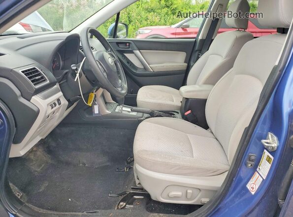 JF2SJADCXGH437789 2016 SUBARU FORESTER Blue Widok wnętrza z przodu