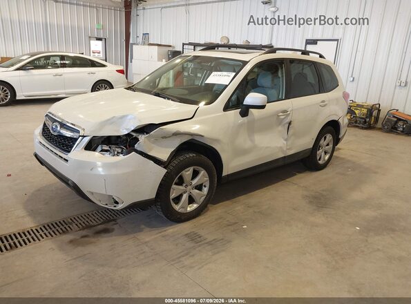 JF2SJADCXGH567040 2016 SUBARU FORESTER Белый Передняя левая четверть