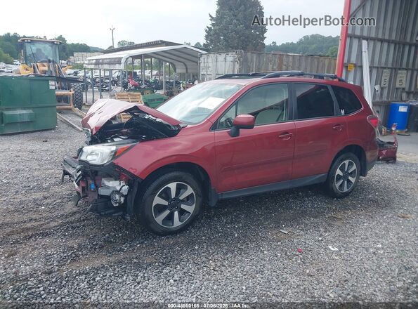 JF2SJADCXHH428706 2017 SUBARU FORESTER Burgundy Front left