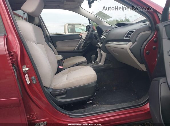 JF2SJADCXHH428706 2017 SUBARU FORESTER Burgundy Front interior view