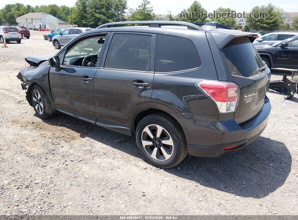 JF2SJADCXJH468211 2018 SUBARU FORESTER Gray Trasero izquierdo