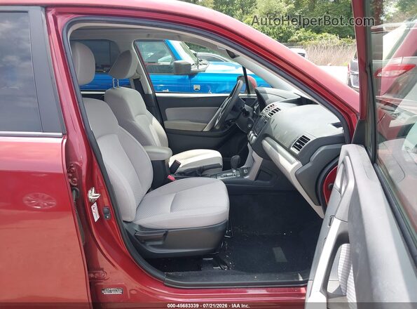 JF2SJAEC0HH514069 2017 SUBARU FORESTER Красный Вид салона спереди