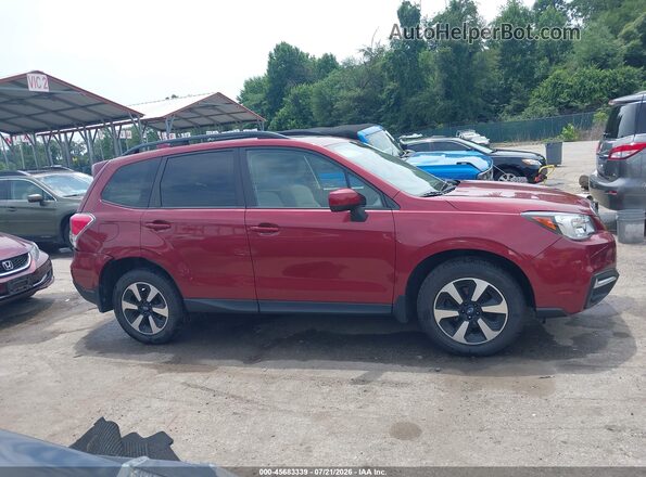 JF2SJAEC0HH514069 2017 SUBARU FORESTER Красный Вид задней части салона