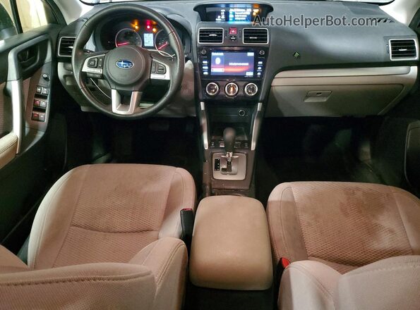 JF2SJAEC0JH508228 2018 SUBARU FORESTER Blue Vista del salpicadero