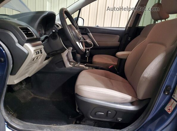 JF2SJAEC0JH508228 2018 SUBARU FORESTER Blue Vista interior delantera
