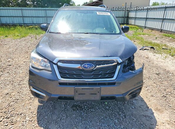 JF2SJAEC0JH547837 2018 SUBARU FORESTER Gray Вид спереду