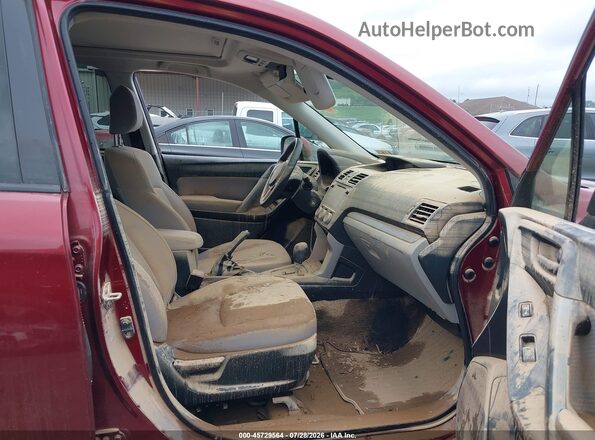 JF2SJAEC1HH468834 2017 SUBARU FORESTER Красный Вид салона спереди