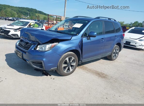 JF2SJAEC2HH522643 2017 SUBARU FORESTER Синий Передняя левая четверть