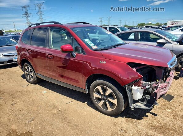 JF2SJAEC2HH557957 2017 SUBARU FORESTER Red Delantero derecho