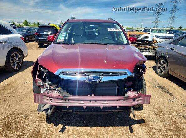 JF2SJAEC2HH557957 2017 SUBARU FORESTER Red Vista frontal