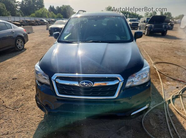 JF2SJAEC2JH589488 2018 SUBARU FORESTER Black წინა ხედი