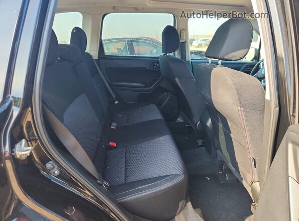 JF2SJAEC2JH589488 2018 SUBARU FORESTER Black უკანა სავარძლების ხედი