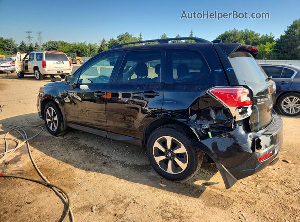 JF2SJAEC2JH589488 2018 SUBARU FORESTER Black უკანა მარცხენა