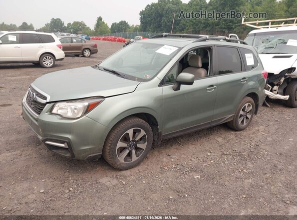 JF2SJAEC3HH405492 2017 SUBARU FORESTER Зеленый Передняя левая четверть
