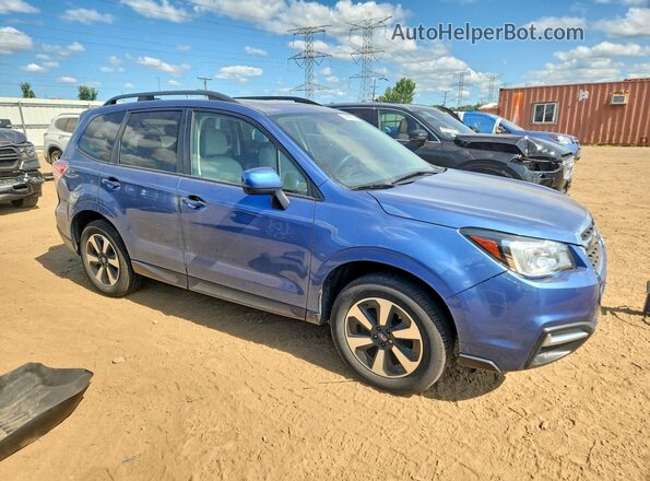 JF2SJAEC3HH517015 2017 SUBARU FORESTER Синий Передняя правая четверть