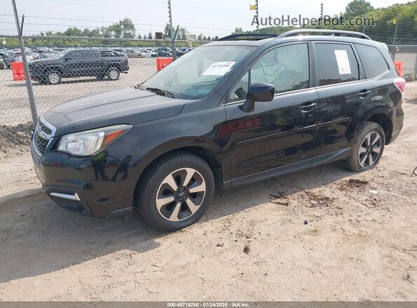 JF2SJAEC4HH403508 2017 SUBARU FORESTER Black Առջևի ձախ երեք քառորդ տեսարան