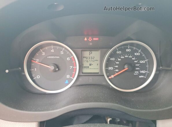 JF2SJAEC4HH451235 2017 SUBARU FORESTER White Widok zestawu wskaźników