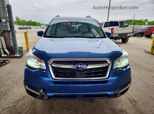 JF2SJAEC4JH493684 2018 SUBARU FORESTER Blue Widok z przodu