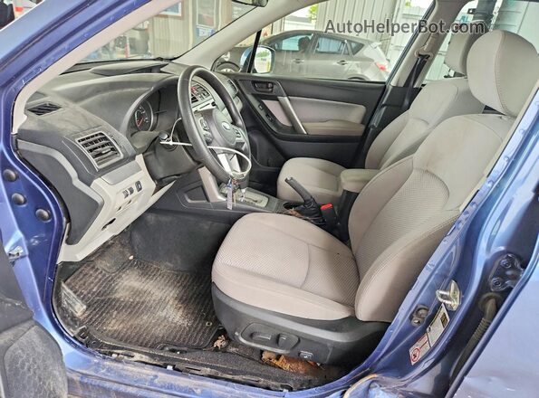 JF2SJAEC4JH493684 2018 SUBARU FORESTER Blue Widok wnętrza z przodu