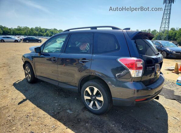 JF2SJAEC4JH499999 2018 SUBARU FORESTER Синий Задняя левая четверть