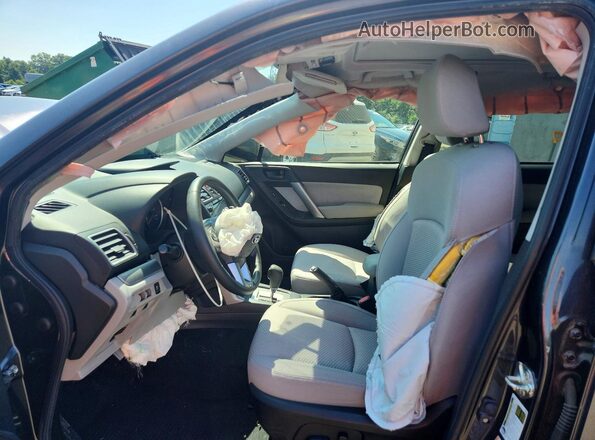 JF2SJAEC4JH499999 2018 SUBARU FORESTER Синий Вид салона спереди